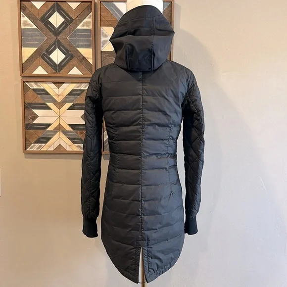 Canada Goose Stellarton Hooded Down Coat Jacket Black XS *As-Is* - Picture 6 of 13